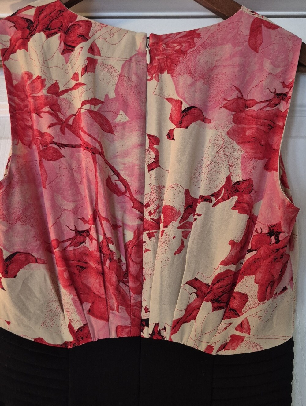 Ted Baker Dega Floral Roses Red Pink Dress - Picture 3 of 15